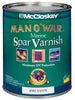 McCloskey Man O' War Satin Clear Marine Spar Varnish 1 qt. (Pack of 4)