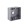 Bell 31 cu in Square Aluminum 2 gang Weatherproof Box Gray