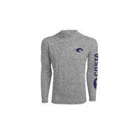 Costa L Long Sleeve Men's Crew Neck Heather Gray Tee Shirt