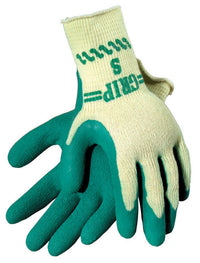 Atlas Unisex Indoor and Outdoor Rubber Latex Coated Gardening Gloves Green/Yellow L 1 pair - Deal of The Week