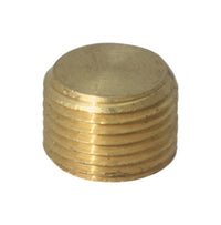 JMF 1/8 in. MPT Yellow Brass Counter Sunk Plug (Pack of 2)