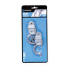Crawford 3.65 in. L Vinyl Coated Gray Steel Small Hanger Holder 5 lb. cap. 2 pk