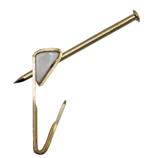Ook OOK ReadyNail Brass-Plated Conventional Picture Hook 30 lb 4 pk