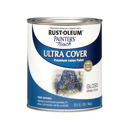 Rust-Oleum Painters Touch Ultra Cover Gloss Deep Blue Protective Enamel Indoor and Outdoor 250 g/L