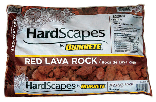 Quikrete HardScapes Red Medium Lava Rock Decorative Stone 0.5 cu. ft. Coverage