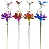 Alpine Assorted Metal/Plastic 42 in. H Flower and Insect Outdoor Garden Stake (Pack of 12)