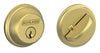 Schlage Satin Brass Brass Single Cylinder Deadbolt