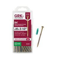 GRK Fasteners R4 No. 10 X 3-1/2 in. L Star Coated W-Cut Multi-Purpose Screws 50 pk