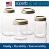 Superb Wide Mouth Canning Jar 32 oz 12 pk