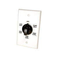 Dial 28-7/8 in. H X 4-3/4 in. W White Plastic Evaporative Cooler Wall Switch