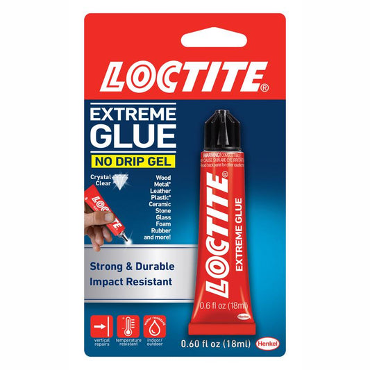 Loctite GO2 Gel High Strength Gel Glue 0.6 oz. (Pack of 6)