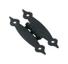 Amerock 1-1/2 in. W X 3-1/2 in. L Black Steel Cabinet Hinge 1 pk