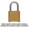 Master Lock 2 in. W Hardened Steel Resettable Combination Combination Padlock - Open Box