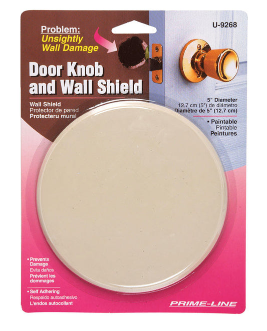 Prime-Line 1/4 in. W X 5 in. L Vinyl Ivory Wall Protector Mounts to wall 5 in.