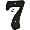 Hy-Ko 6 in. Black Plastic Number 7 Mounting Screws 1 pc. (Pack of 5)