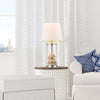 Globe Electric Maya 21 in. White Table Lamp