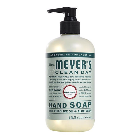 Mrs. Meyer's Clean Day Organic Birchwood Scent Hand Soap 12.5 oz (Pack of 6)
