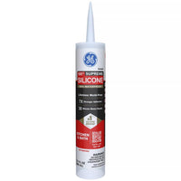 General Electric Clear Supreme Silicone Kitchen & Bath Caulk Sealant 10.1 oz. (Pack of 12)