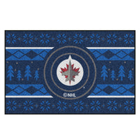 NHL - Winnipeg Jets Holiday Sweater Rug - 19in. x 30in.