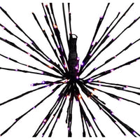 Celebrations Orange/Purple 24 in. LED Prelit Starlight Burst Halloween Decor (Pack of 6)
