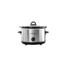 Crockpot 4.5 qt Black/Silver Stoneware Slow Cooker