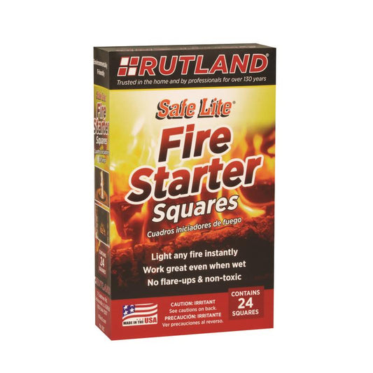 Rutland Safe Lite Wood Fire Starter 24 pk
