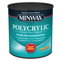 Minwax Semi-Gloss Clear Polycrylic 1 Qt. (Pack Of 4)