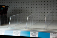 Kinter 3 in. H X 1/2 in. W X 22 in. L Clear Plastic Shelf Divider 20 pk