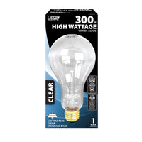 Feit 300 W PS25 A-Line Incandescent Bulb E26 (Medium) Soft White 1 pk