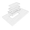 Fittes Aria Vent 1-7/8 in. H X 12-7/8 in. W Matte Black ABS Plastic Floor Register