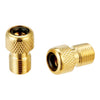 Slime Gold Metal Presta to Schrader Valve Adapter 4-1/2 L x 1-1/2 W x 1/2 H in.