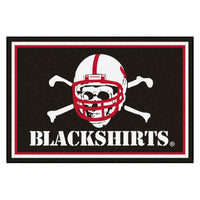 University of Nebraska Blackshirts 5ft. x 8 ft. Plush Area Rug