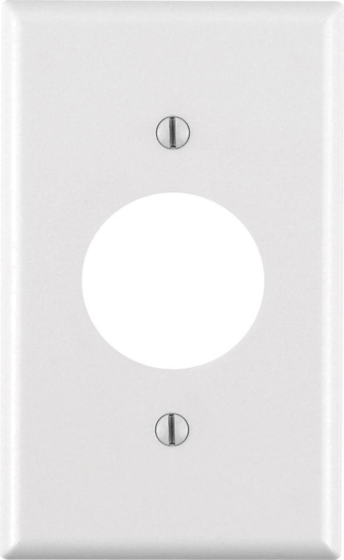 Leviton White 1 gang Plastic Outlet Wall Plate 1 pk (Pack of 25)