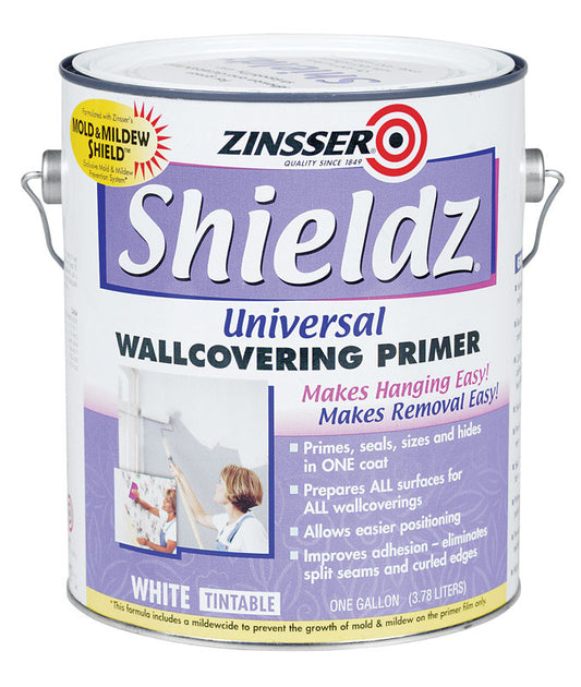 Zinsser Shieldz Universal White Wallcovering Primer 1 gal. (Pack of 4)