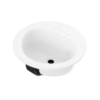 Bootz Laurel Enameled Steel Bathroom Sink 19 in. W X 6.5 in. D White