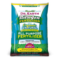 Dr. Earth Nitrogen All-Purpose Lawn Fertilizer For All Grasses 2000 sq ft - Deal of The Week