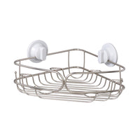 Zenna Home Chrome Silver Stainless Steel Corner Basket (Pack of 2)