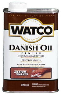 Watco Transparent Medium Walnut Oil-Based Danish Oil 1 qt. (Pack of 4)