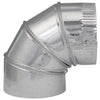 Imperial Manufacturing 6 in. Dia. x 6 in. Dia. Adjustable 90 deg. Galvanized Steel Elbow Exhaust (Pack of 8)
