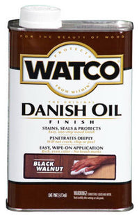 Watco Rust-Oleum Transparent Black Walnut Oil-Based Danish Oil 1 pt. (Pack of 6)