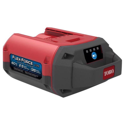 Toro Flex-Force 60V 2.5 Ah 135 WH Lithium-Ion Battery Pack with Charging Indicator Light