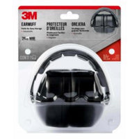 3M 25 dB Soft Foam Folding Earmuffs Black 1 pair