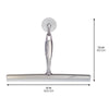 iDesign Zia 12 in. Stainless Steel Shower Squeegee