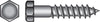 Hillman 1/4 in. X 1 in. L Hex Stainless Steel Lag Screw 50 pk