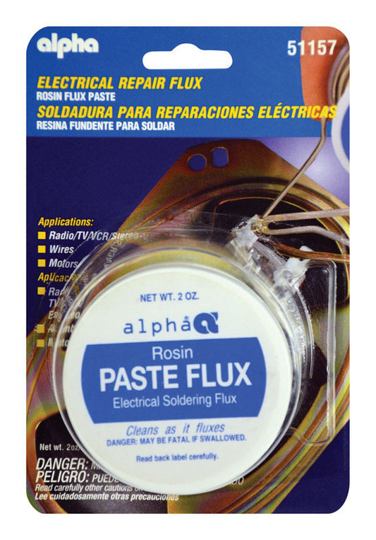 Alpha Rosin Core Flux Paste 2 oz. for Tin/Lead and Lead Free Alloys