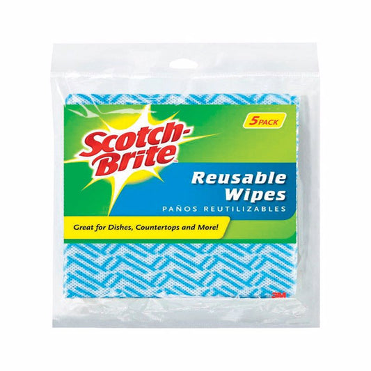 3M General Scotch-Brite Purpose Machine Washable Microfiber Reusable Wipes 11.5x19.5 in. (Pack of 24)