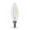 Feit B10 E12 (Candelabra) Filament LED Bulb Daylight 60 Watt Equivalence 6 pk