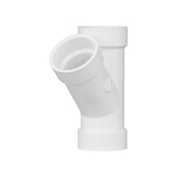 Charlotte Pipe Schedule 40 1-1/2 in. Hub X 1-1/2 in. D Hub PVC Wye 1 pk
