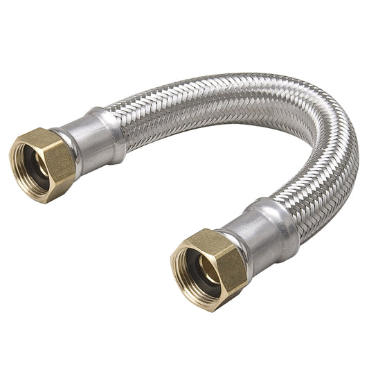 BK Products ProLine 3/4 in. FIP Sizes X 3/4 in. D FIP 18 in. Braided Stainless Steel Water Heater Su
