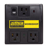 i-Socket Autoswitch Workshop 120V Black Plastic Dust Control Switch 4.5 H x 4.25 W in.